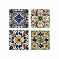 Pikkukuva 1 / 3: Lasinaluset DKD Home Decor Laatta 4 osaa (10,8 x 10,8 x 0,7 cm)
