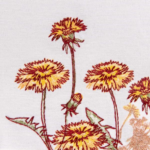 Slidbane | ENGBLOMSTER | med broderede mælkebøtter | 40x160 | 735103