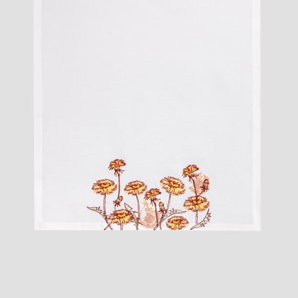 Slidbane | ENGBLOMSTER | med broderede mælkebøtter | 40x160 | 735103