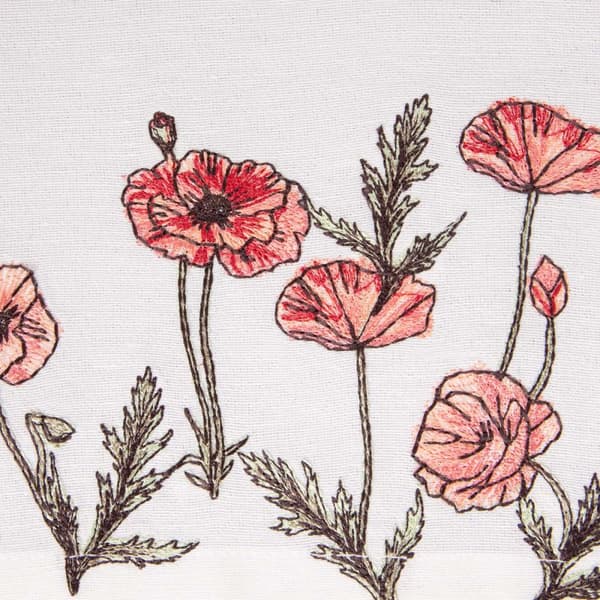Slidbane | ENGBLOMSTER | med broderede valmuer | 40x160 | 735110