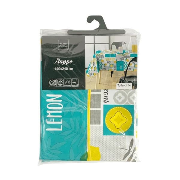 Napp 140 x 240 cm pvc tryckt Citronnade