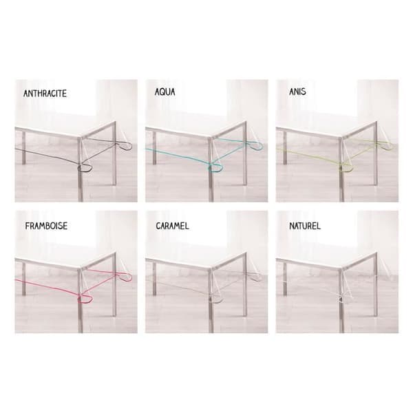 Duk - Trädgård - Kristalltransparent rektangel - 140 x 240 cm - Vit - Syntetisk - Enfärgad