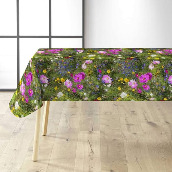 Vaxduk på metern - Bredde 140 cm - Blomsterfält