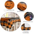 Miniatyrbild 2 av 4: INN Halloween duk 153x259cm halloween fyrkantig duk pumpa och spindelnät skrämmande halloween dekoration inomhustyg