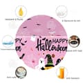 Miniatyrbild 3 av 4: INN Halloween 137x274cm Halloween Duk Rolig och söt Halloween Duk Rosa Spider Web Pumpkin Duk Lämplig för barn