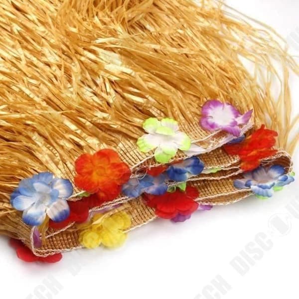 TD® Hawaii dekorationsbordskjol 9,6 fot Hawaiian Luau plastduk med 26 flerfärgade tropiska blommor vid olika tillfällen