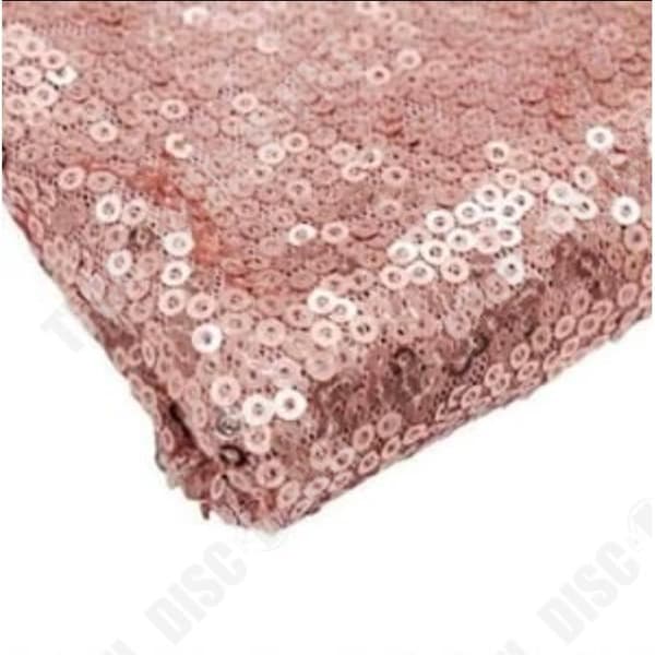 3MM helsides paljettduk, paljettbroderad duk, bordsduk, bröllopspaljettduk, rund 180CM