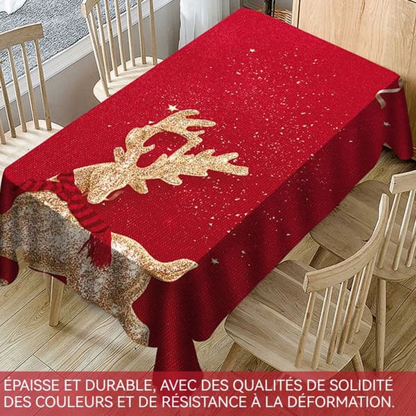 CONFO Julduk 150x300cm Hem Vardagsrum Duk, Vattentät och Anti- skållning Holiday Party