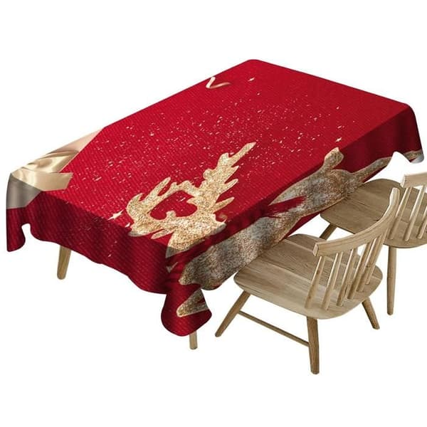 CONFO Julduk 150x300cm Hem Vardagsrum Duk, Vattentät och Anti- skållning Holiday Party