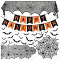 Miniatyrbild 1 av 4: TD® Halloween dekoration Halloween bordsduk svart spets Mesh stil bordslöpare