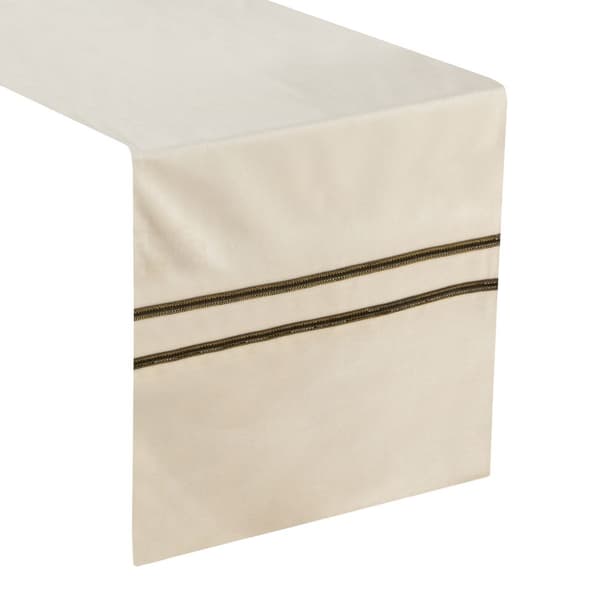Dekorativ dug GLEN-4 35x220 Eurofirany creme