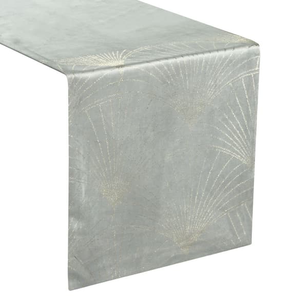 Dekorativ löpare/båge BLINK-14 35x180 Eurofirany silver med fläktar