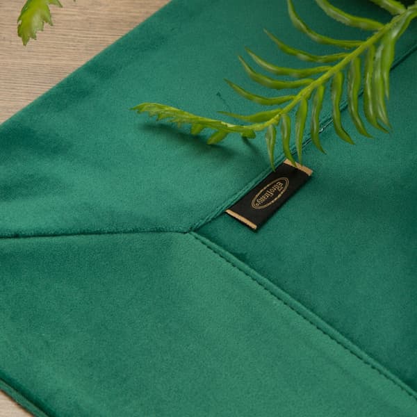 Dekorativ dug VELVET 145x220 Eurofirany mørkegrøn