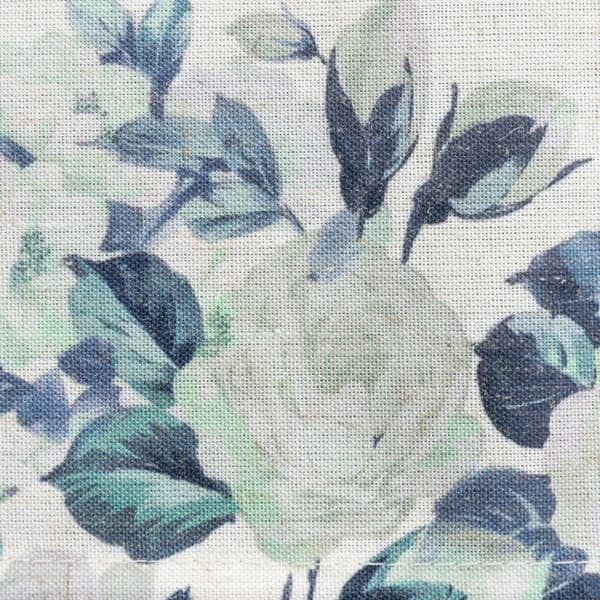 Dekorativ dug NATU-8 85x85 Eurofirany hvid med blå blomster