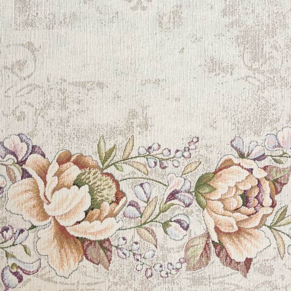 Dekorativ gobeläng duk 140x180 Eurofirany ask lila stora blommor
