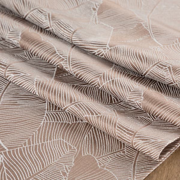Dekorativ dug ISLA 140x180 Eurofirany mørk beige