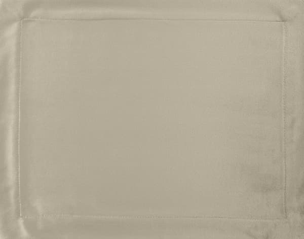 MELINDA dekorativ servett 40x30 x4 gjord av beige sammet med en dekorativ remsa