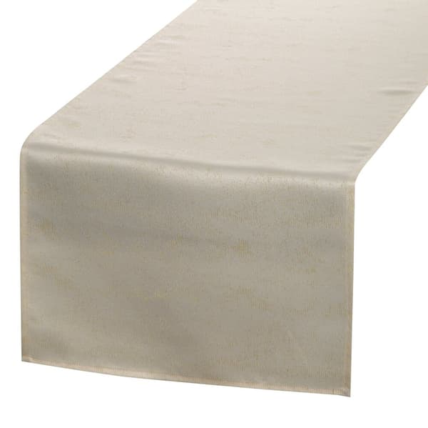Dekorativ duk SPARKLE 40x140 Eurofirany vit