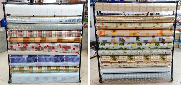 Vaxduk, bredd 140 cm, skuren från rulle (på non-woven-tyg, WZ17)