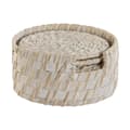 Miniatyrbild 2 av 4: Underlägg Home ESPRIT Vit Naturell Bambu Rattan 12 x 12 x 6 cm