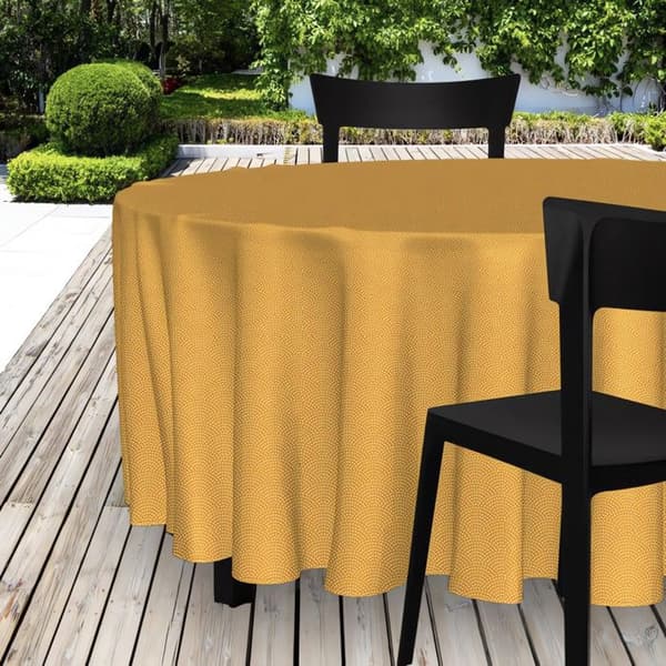 Rund vaxduksduk 160 cm PAON curry
