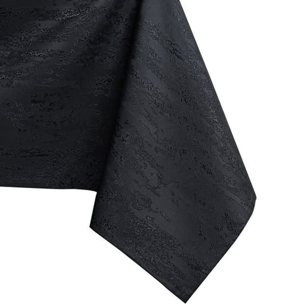 Ameliahome - TCLOTH/AH/VESTA/HMD/SVART/60X60 - Lotus Effect Duk Vattenavvisande Polyester Svart Vesta 60x60 cm