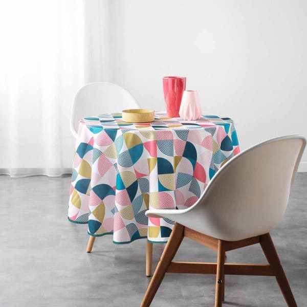 Rundduk Antifläck "Rythmo" 180cm Multikolor