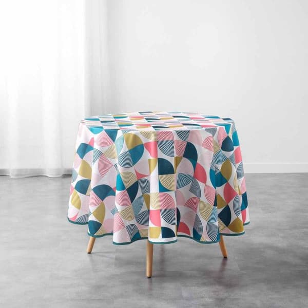 Rundduk Antifläck "Rythmo" 180cm Multikolor