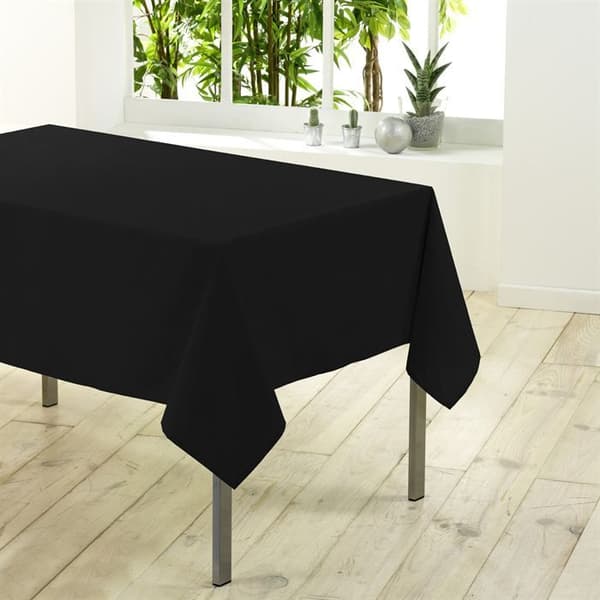 Vanlig rektangulär duk 200 cm ESSENTIEL svart