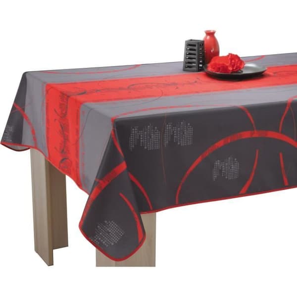 Rektangulär duk - Astrid - 150x240 cm - Röd - Fläckbeständig - Kan tvättas i maskin