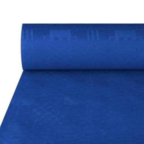 Damastrullduk 50 m x 1 m mörkblå