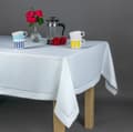 Miniatyrbild 2 av 3: Bordsduk med hålsöm vit 140x200 Elegant