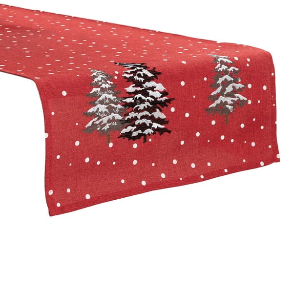 Jouluinen pöytäliina 40x140 Snow Magic Red
