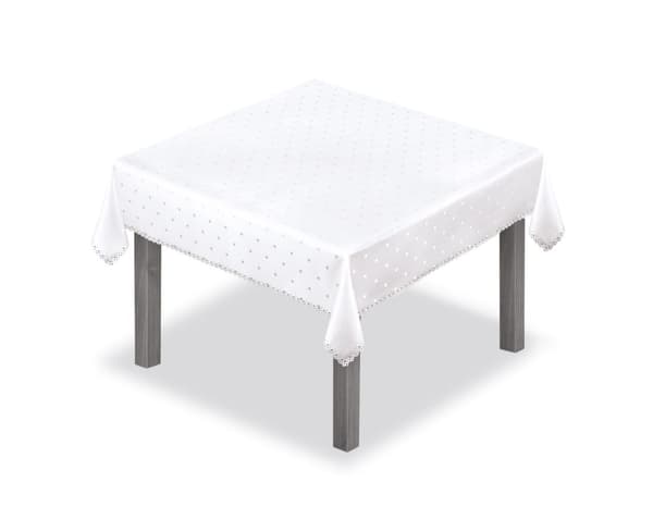 Pletafvisende cremefarvet dug 140x300 REKTANGEL