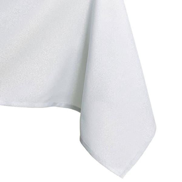 Ameliahome - TCLOTH/AH/EMPIRE/HMD/VIT/40X40 - Bordslöpare Lotus Effekt Vattentåligt Polyester Vit Empire 40x40 cm