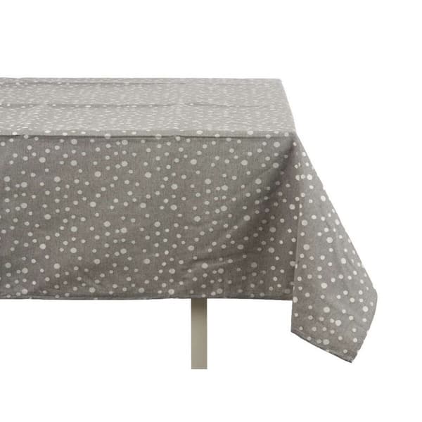 Bordsduk Kinvara BABEL GRIS 42 Vit Grå Jacquard