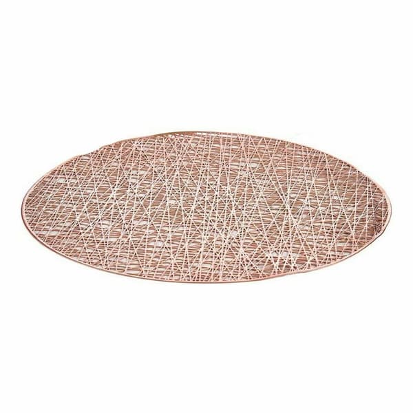 Bordsunderlägg Kinvara Rosa Plast Ø 38 cm (12 antal)