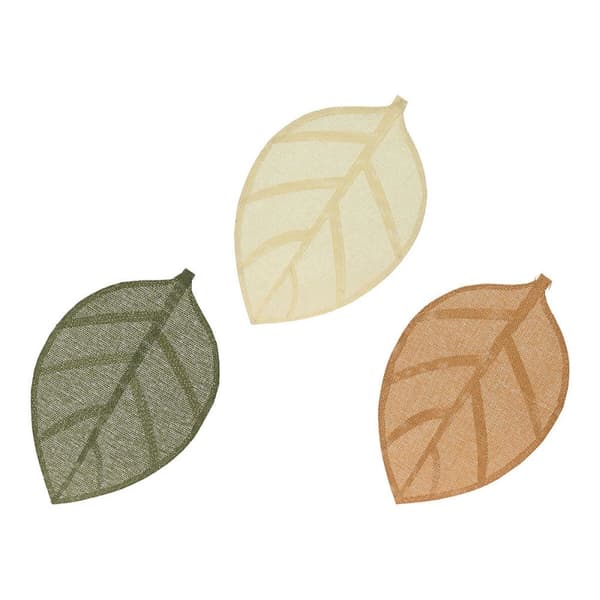 Bordsunderlägg EDM Naturliga fibrer 30 x 46,5 cm Löv av en växt