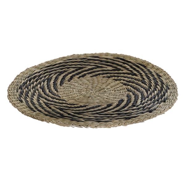 Bordsunderlägg DKD Home Decor Svart Naturell 38 x 38 x 1 cm