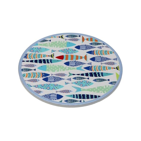 Dækkeserviet Versa Kork Keramik Fisk 20 X 0,6 X 20 CM