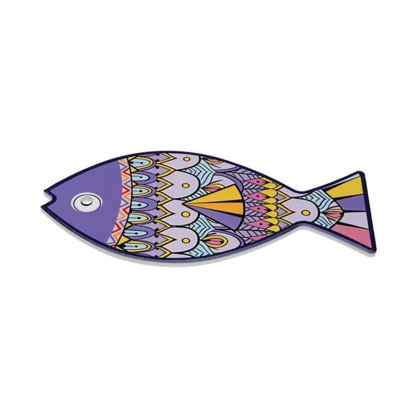 Bordsunderlägg Versa Kork Keramik Fisk 14 x 0,7 x 20 cm
