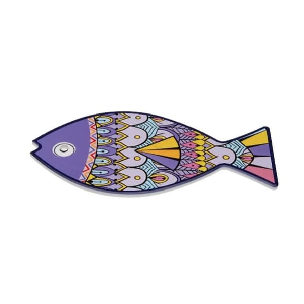 Bordsunderlägg Versa Kork Keramik Fisk 14 x 0,7 x 20 cm