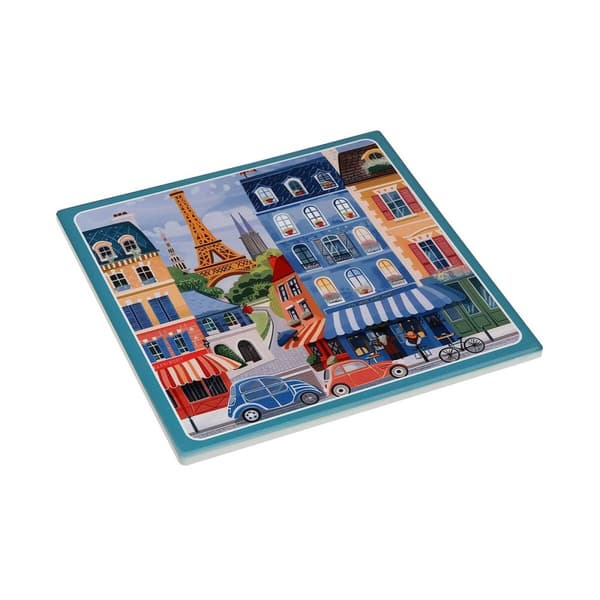 Bordsunderlägg Versa Paris Kork Keramik 20 X 0,6 X 20 CM