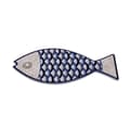 Miniatyrbillede 1 af 2: Dækkeserviet Versa Blå Grå Kork Keramik Fisk 14 x 0,7 x 20 cm