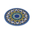 Miniatyrbillede 1 af 2: Dækkeserviet Versa Blå Kork Keramik Mandala 20 X 0,6 X 20 CM