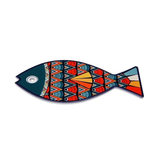 Bordsunderlägg Versa Grön Kork Keramik Fisk 14 x 0,7 x 20 cm