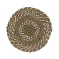 Miniatyrbild 1 av 2: Bordsunderlägg Versa Vit Grön Textil Vattenhyacint 38 cm