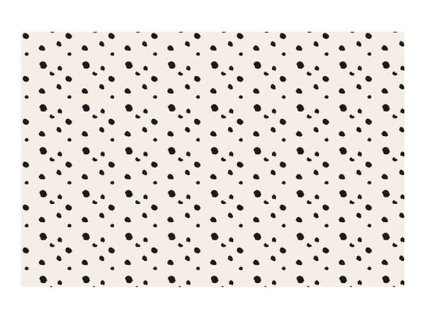 Dalmatian Dots -paperipöytäliina, sekoitus, 180 x 120 cm