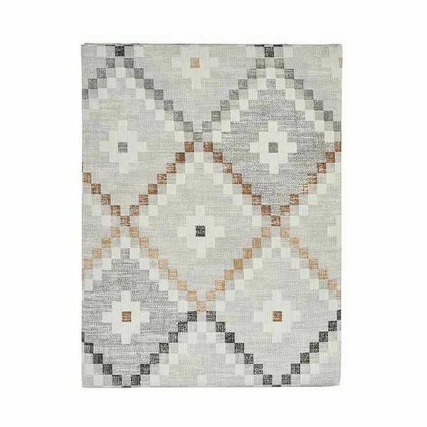 Bordsduk Kinvara ROMBOS-B Beige Tunn kanvas 140 x 180 cm Anti-fläckar Romb (6 antal)