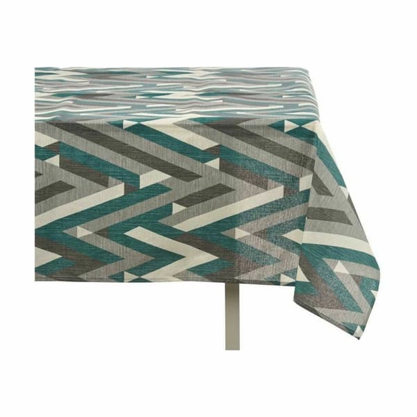 Bordsduk Kinvara ZIGI-21469-VERDE Grön Tunn kanvas 140 x 180 cm Anti-fläckar Ränder (10 antal)